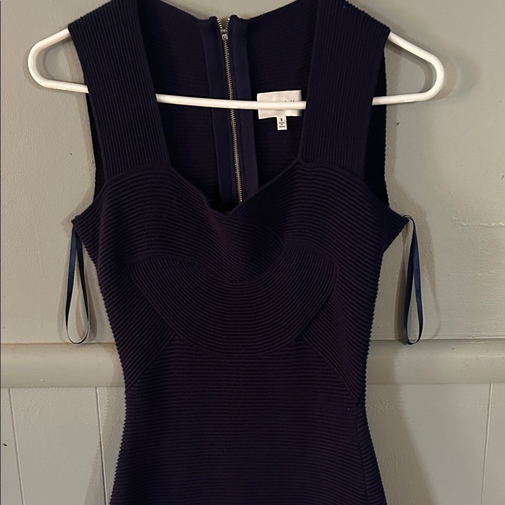 Milly Blue Navy Sleeveless Mini Dress
